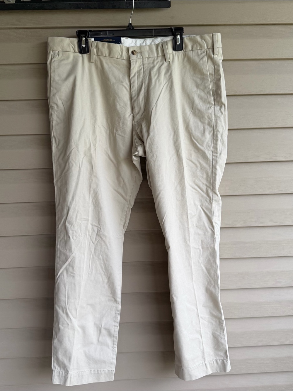 NWT Polo Ralph Lauren Men Stretch Slim Fit Chino Pants Khaki Tan Beige 38x30